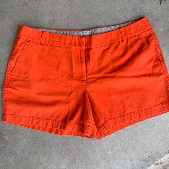J. Crew Orange Shorts - Picture 1 of 3